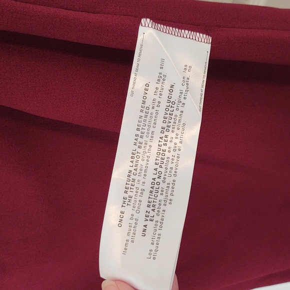 *SALE* NWT Dress The Population Burgundy Tiffany Dress Size L - Picture 6 of 11